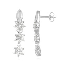 Orecchini in argento con Topazio Bianco