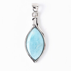 Ciondolo in argento con Larimar
