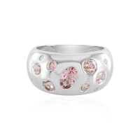 Anello in argento con Tormalina Rosa Nigeriana (Adela Silber)