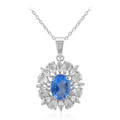 Collana in argento con Topazio Blu Indaco