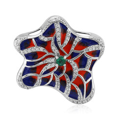 Ciondolo in argento con Smeraldo Russo (SAELOCANA)