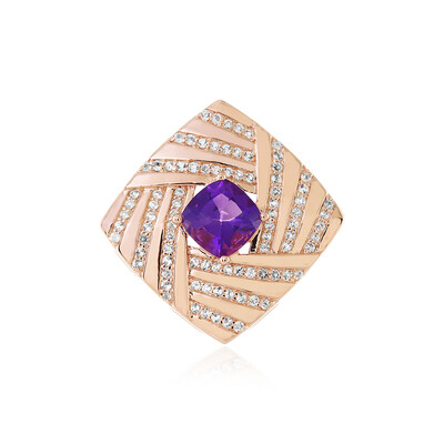 Ciondolo in argento con Ametista (MONOSONO COLLECTION)