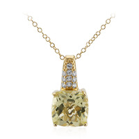 Collana in argento con Citrino Limone