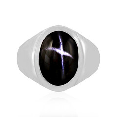 Anello in argento con Diopside Stellato d'India
