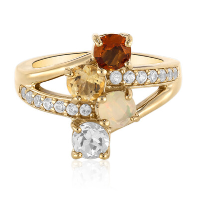 Anello in argento con Citrino Madeira