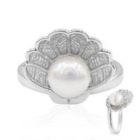 Anello in argento con Perla di Acqua Dolce (TPC)