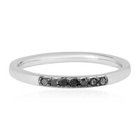 Anello in argento con Diamante Nero