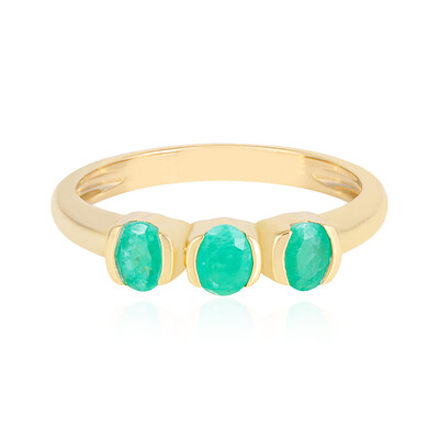 Anello in argento con Smeraldo Brasiliano