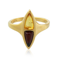 Anello in argento con Ambra Baltica