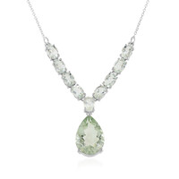 Collana in argento con Ametista Verde