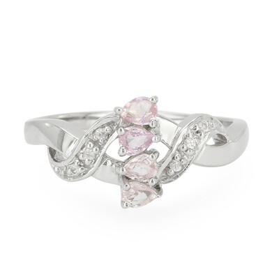 Anello in argento con Zaffiro Fancy