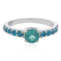 Anello in argento con Apatite Blu