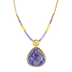 Collana in argento con Charoite
