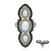 Anello in argento con Larimar (Dallas Prince Designs)