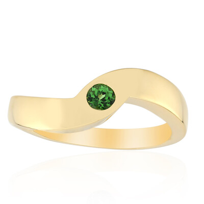 Anello in oro con Tsavorite AAA del Kenia