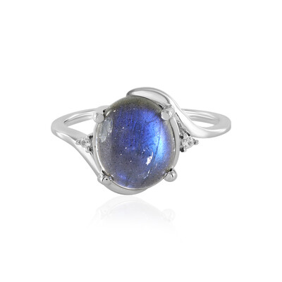 Anello in argento con Labradorite