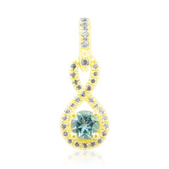 Ciondolo in oro con Tormalina Paraiba Nigeriana