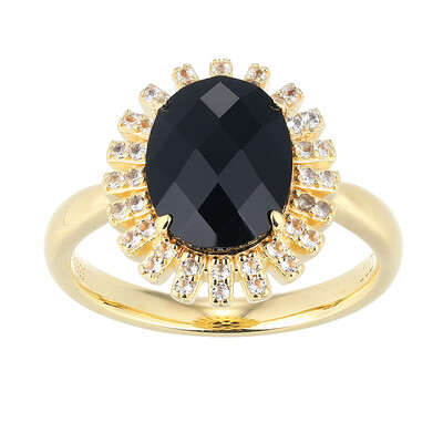 Anello in argento con Agata Nera