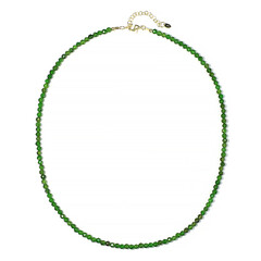 Collana in argento con Diopside Russo