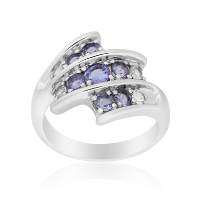Anello in argento con Tanzanite