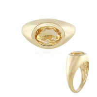 Anello in argento con Citrino
