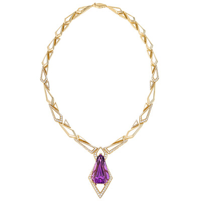 Collana in oro con Kunzite Patroke (de Melo)