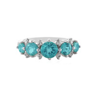 Anello in argento con Apatite Blu