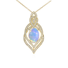Collana in oro con Opale di Welo AAA (de Melo)