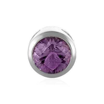 Ciondolo in argento con Ametista Rose de France (MONOSONO COLLECTION)