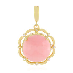 Ciondolo in argento con Opale Rosa