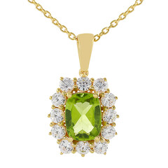 Collana in argento con Peridoto