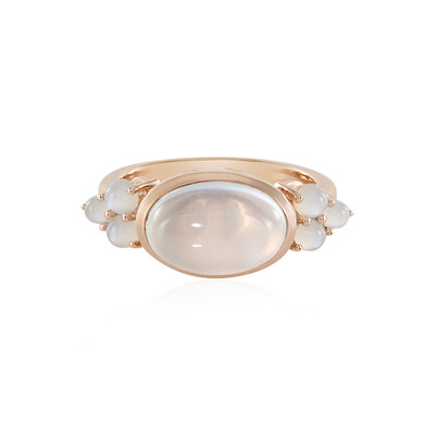 Anello in argento con Pietra di Luna Verde (KM by Juwelo)