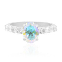 Anello in argento con Topazio Moonlight