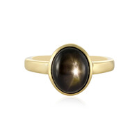 Anello in argento con Zaffiro Stellato Nero