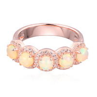 Anello in argento con Opale Australiano