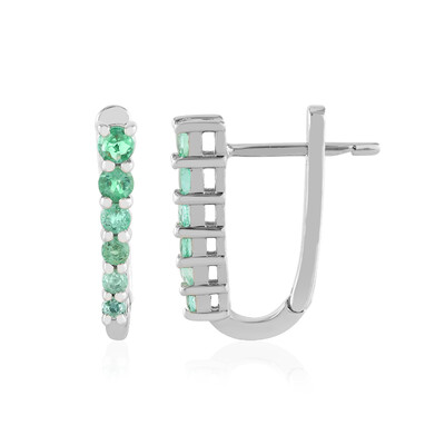 Orecchini in argento con Smeraldo Russo