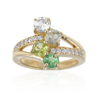 Anello in argento con Peridoto della Birmania