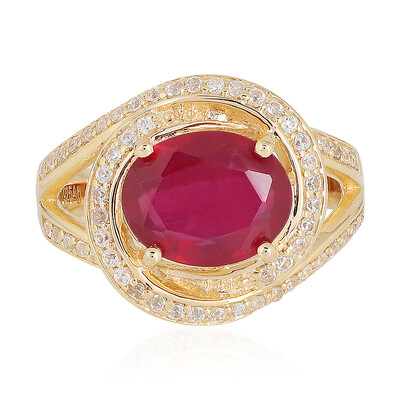 Anello in argento con Rubino del Madagascar