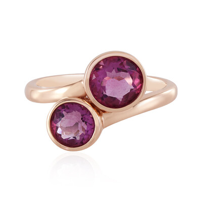 Anello in oro con Fluorite Rosa (KM by Juwelo)