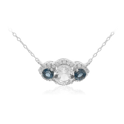 Collana in argento con Topazio Bianco