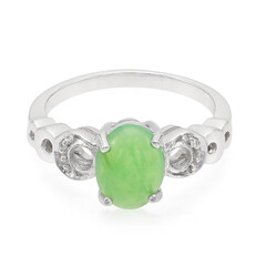 Anello in argento con Crisoprasio Imperiale