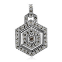 Ciondolo in argento con Diamante Rose de France SI1 di Argyle (Annette classic)