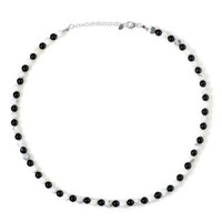 Collana in argento con Onice Nero