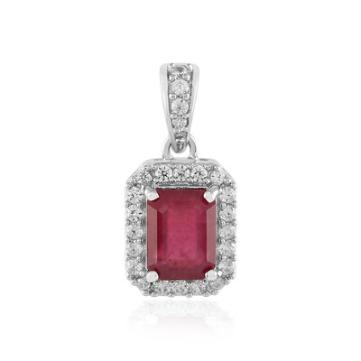 Ciondolo in argento con Rubino del Madagascar