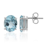 Orecchini in argento con Topazio Blu Cielo