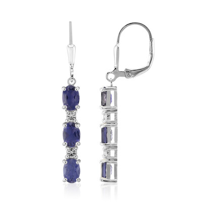 Orecchini in argento con Iolite
