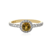 Anello in oro con Tanzanite Gialla