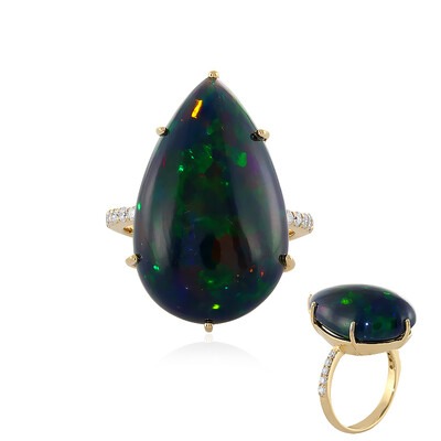 Anello in oro con Opale Mezezo (AMAYANI)