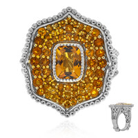 Anello in argento con Citrino Madeira (Dallas Prince Designs)