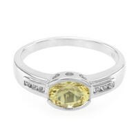 Anello in argento con Berillo Giallo